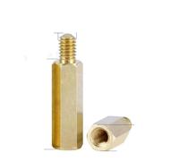 10pcs Thread 6#-32*L+C mm Hex Brass Standoff Spacer Screw Pillar Computer Motherboard Female Male Standoff Spacer-6-32-30mm-C 6mm