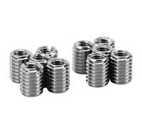 10Pcs Thread Insert Kit Female Thread M5 x 0.8, Male Thread M8 x 1.25 High Hardness Reducing Nut Stainless Steel for Automobiles, Steam Turbines