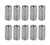 10pcs Thread Insert M6x1.0 Internal Thread and M8x1.25 External Thread 20mm Long for Automotive and Aerospace Use