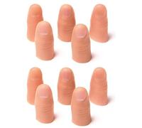 10Pcs Thumb Tip Magic Tricks,Disappearing Silk Fake Thumb Tip Magic,Fake Thumb Tip Vanish Magic,Trick Gimmick Magician Accessory, Close up Illusions Making Objects Appear,Disappear,Novelty Gag Toys