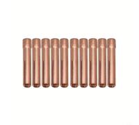 10PCS TIG Welding Collets Brass Electrode Holders for WP9 WP20 WP25 Torches - 2.4mm 3/32 Inch Bore High Conductivity Consumables Kit(Φ2.4mm)