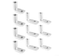 10pcs Tin-Plated Copper Crimp Terminals 90° Right Angle Connectors for Electrical Wiring and Cable Applications, for Automotive, Household and Industrial Use(T90-25/10)