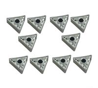 10Pcs TNMG160408-HA H01 Carbide Inserts For CNC Turning Aluminum Steel Transmission Shaft Hydraulic Valve Processing, For Steel Parts Intermittent Cutting Continuous Processing
