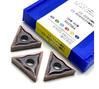 10pcs TNMG220404 EF YBG205 TNMG220408 EF YBG205 Cemented Carbide Inserts TNMG 220408 Stainless Steel Turning Tool(TNMG220408-EF YBG205)