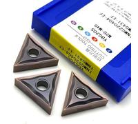 10pcs TNMG220404 EF YBG205 TNMG220408 EF YBG205 Cemented Carbide Inserts TNMG 220408 Stainless Steel Turning Tool(TNMG220404-EF YBG205)