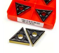 10pcs TNMG220404 TNMG220408 PM4225 Carbide Insert for Indexable End Cutter Machine Face Milling Cutting Turning Tool TNMG 220404 PM(TNMG 220408 PM 4225,RED)