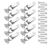 10Pcs Toggle Latches Catches Spring Loaded Clamp Clip Case Box Latches Catches Toggle Tension Drawer Hasp Clasp for Tool Box