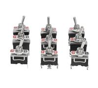 10Pcs Toggle Switch On Off Key Self Lock Reset C511 C512 C513 C521 C522 C523 C5R11 C5R12 C5R13 C5R21 C5R22 C5R23(C522A Self Lock)