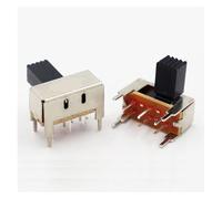 10PCS Toggle Switch SK-22D04 6pin 2 Positions 2P2T Horizontal Double Slide Switch Miniature Slide Switch Handle Length 8mm Industrial Switches