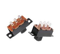 10Pcs Toggle Switch, SS22F32 6 Pins 2 Positions DPDT On/On Mini Slide 0.5A Y5GB/230