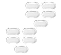 10Pcs Toilet Seat Bumpers, Universal Toilet Lid Bidet Replacement Bumper Kit Silicone Rubber Bumpers for Bidet Attachment with Strong Adhesive for Families, Hotels, School Toilet, Toilet Seat Bumpers