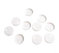 10pcs Toilet Seat Hinge Covers Set, Plastic Decorative Cap Waterproof Anti-Rust Screw Protectors Fit for Various Bathroom Toilet Models(50mm)