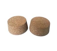 10pcs Top Diameter 32mm-83mm Wooden Cork Lab Test Tube Plug Essential Oil Puddings Small Glass Bottle Stopper Lids(47x37x35mm)
