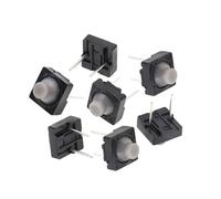 10PCS Touch switch 8 * 8 * 5 Pin 5H Silica Gel Silent Button 8 * 8 * 5MM Two Feet Pin Conductive Silicone Button switch 2pin 8x8x5 mm
