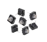 10PCS Touch switch 8 * 8 * 5 Pin 5H Silica Gel Silent Button 8 * 8 * 5MM Two Feet Pin Conductive Silicone Button switch 2pin 8x8x5 mm