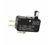 10PCS Touch Switch V-155-1C25 Limit Switch Short Hinge Roller Lever Arm SPDT Snap Action(1Pcs)