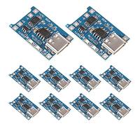 10pcs TP4056 Type-c USB 5V 1A 18650 Lithium Battery Charger Module Charging Board with Dual Protection Functions