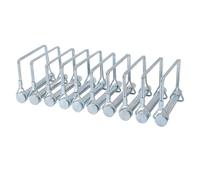 10Pcs Trailer Hitch Pin Set, 5/16 Inch Galvanized Rustproof Coupler Pins, Heavy Duty Carbon Steel Trailer Shaft Locking Pins for Hooks Power Output Shafts and Trailers, with Enhanc