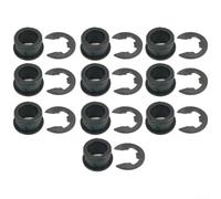 10PCS Transmission Shift Rubber Sleeve Shifter Cable Bushing Kit Plastic OEM 33835-08010 Compatible for 2003-2008 Replacement Car Parts Black