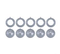 10PCS Transparent Acrylic Open Balls 8cm 10cm 12cm Reusable Fillable Ornaments for Christmas Tree Decorations Holiday Packaging Window Display Home Garden Seasonal Décor(8cm)