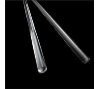 10pcs Transparent Lab Stirring Muddler, Borosilicate Glass Stirring Rod, Glass Stirrer for Scientific Experiment Dia 6mm(6x200mm)