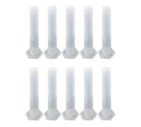 10PCS Transparent Measuring Cylinders with Thickened Base for Stability in School and Lab Applications Laboratory Measuring Cylinder Cups