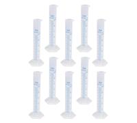 10PCS Transparent Measuring Cylinders with Thickened Base for Stability in School and Lab Applications Laboratory Measuring Cylinder Cups