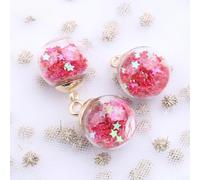 10PCS Transparent Star Sequins for Crafting Perfect for Holiday Decorating, Christmas Trees, and More (Red)