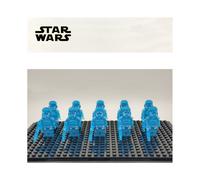 (10PCS Transparent Stormtroopers) Star Wars Clone Troopers Minifigures Kid Toys Gift Fit Lego