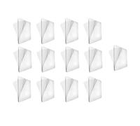 10Pcs Transparent Wall Mounted Replacement Sticky Pads for Kitchen Bathroom Shower Caddy Organizer Rack Holder Nail Free Adhesive Hooks Shower Accessories Shower Caddies(Double-Sided Sticker)