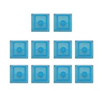10Pcs Transparents PC Original Height Keycaps Mechanical Keyboards Keycaps Matte Frosteds For Game Lovers Low Light Visibilitys Keyboards Accessories