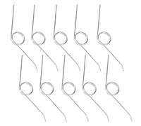 10pcs Trash Can Hinge Spring Replacement Part for Flip Top Lids | Stainless Steel Metal, Small Torsional Press-button Latch, Secure Fit for Household Bins and Garage Repair