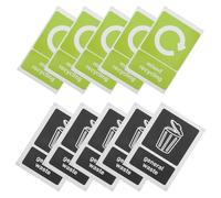 10pcs Trash Can Identification Labels Garbage Can Sticker Recycle Decals for Apartment Commercial Event