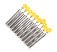 10pcs Trash Can Lid Soft Close Damper Replacement Piston Complete Set | Hydraulic Buffer Design, Silver Finish, for Kitchen Bins and Metal Trash Cans