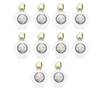 10Pcs Travel Friendly 15ml Small Cosmetic Bottles From Glass Including Rose Artwork for Precise Skincare Application Cosmetic Containers