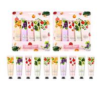 10PCS Travel Size Hand Cream Gift Set,Fragrant Hand Foot Day Night Cream Moisturizer, Fruit Flavor Mini Hand Cream Pack For Very Dry Hands,Vegan Friendly,Perfect for Skincare Gifts Set idea For Her