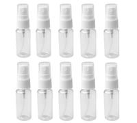 10pcs Travel Spray Bottle Set - 20ML Transparent Fine Mist Sprayer Bottles With Flip Caps - Plastic Empty Refillable Atomiser for Holiday Travel