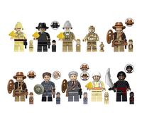 10pcs Treasure Raider Bellocq Indiana Jones Children's Assembled Block Figure