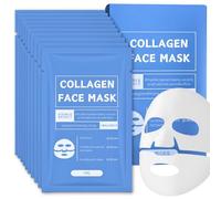 10PCS Trendyfave Bio Collagen Overnight Mask, Collagen Face Mask, Bio Collagen Deep Hydration Mask, Deep Collagen Overnight Mask, Moisturize, Hydrate, Firming, Brighten Skin, Enhance Skin Vitality