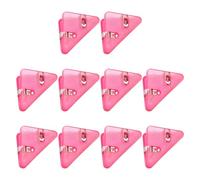 10Pcs Triangle Clips 2x1.54Inch for Cards Offices, A
