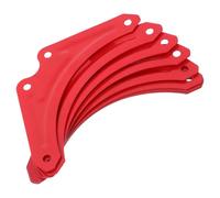 10pcs Triangle Reinforcement Plate, Anti-Wobble Support | Iron Construction, Red Finish, Fits Metal or Wood Joints, DIY Maintenance Work and Shelf Building