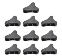 10pcs Triangle Rope Buckle for Tent Guyline Cord Adjustable Windproof Pull Rope Camping Awning Accessories Plastic