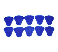 10pcs Triangle Urinal Screen Deodorizers, Scented Anti Splash Urinal Mats with Long Lasting Fragrance for Men's Restroom, Silicone Urinal Deodorizer Screens for Office Restaurant (Blue)