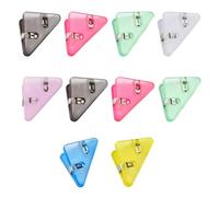 10Pcs Triangular Paper Clips, Multifunctional Binder Document Clip Book Page Corner Data Clip for Binder Office Classroom
