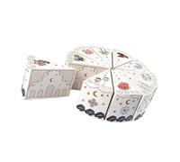 10Pcs Triangular Shape Gift Wrapping Box Party Treat Container for Holding Candies Chocolate Cookie Sweets Soap Birthday Packaging