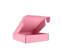 10pcs Triple Layer Corrugated Paper Thick Folding Box Color Packaged Express Cardboard Case Clothing Gifts Cosmetics Pack Carton for Valentine's Day(Color1,20x16x6cm)
