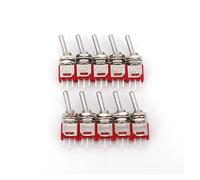 10Pcs TS-4 3Pin ON-ON SPDT 5mm Panel Sub-Miniature Toggle Switch BIANMTSW
