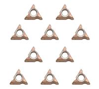 10pcs Tungsten Alloy Round Angle Inserts for Mini Chamfering Machine, Ideal for Round Deburring on Steel and Other Metals