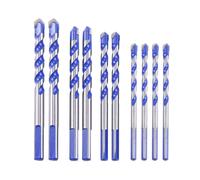 10Pcs Tungsten Carbide Masonry Drill Bit Set for Metal Steel Ceramic