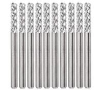 10Pcs Tungsten Steel Milling Cutter Set, PCB Router Bit for Metalworking, High Hardness Cutting Tool with Ergonomic Design, Ultra - Fine for Steel Plates and Precision Work